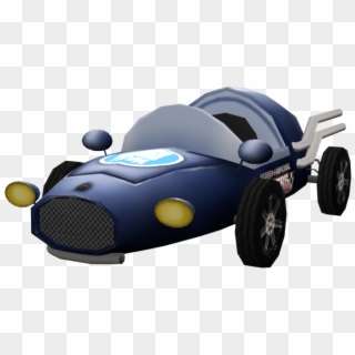 The Blue Rocket Racer - Model Car Clipart