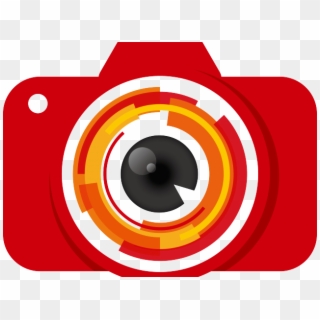 Camera Lens Clipart Circle - Logo Creative Camera Vector - Png Download