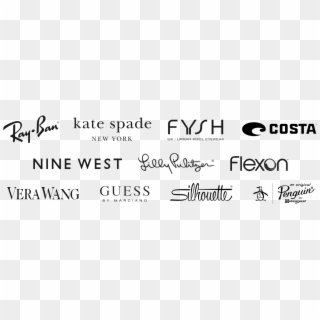 Kate Spade White Logo Png - All Glasses Brands Logo Clipart