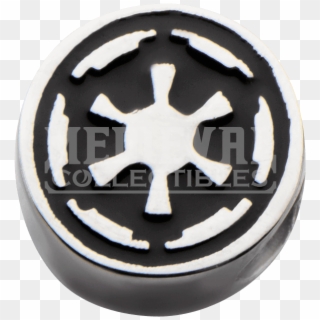 Galactic Empire Black Symbol Slide Charm - Empire Galactique Star Wars Clipart