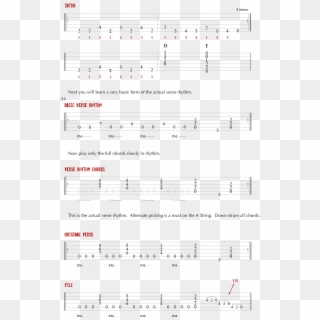 Guitar Tab For The Song Crazy Train By Ozzy Osbourne - Ozzy Osbourne Crazy Train Guitar Tab Clipart