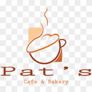 Bakery Logo Design For Pat's Cafe & Bakery In Australia - Book Clipart