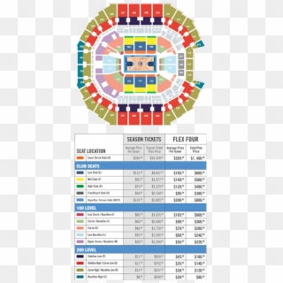 Partial Plan Seating Chart - Warner Cable Arena Seating Chart Clipart