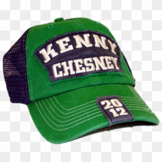 Kenny Chesney 2012 Green And Navy Ballcap - Baseball Cap Clipart
