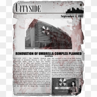 Newspapers From The Resident Evil 2 Era Found Scattered - Poster Clipart