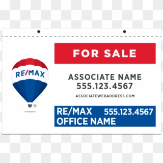 Remax Hanging Sign Panels-21x36 P Hs H - Hot Air Balloon Clipart
