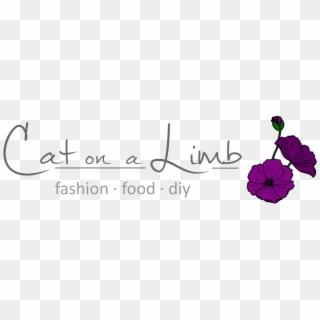 Cat On A Limb - Calligraphy Clipart