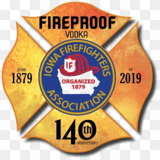 Collectible Firefighter Liquor Bottle - Emblem Clipart