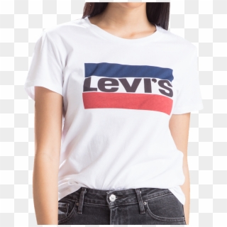 Levis Shirt Weiss S/s Sportwear Frontansicht - Perfect Graphic Tee Levi's Clipart