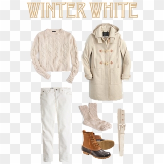 Winter White Outfit Inspiration - Hoodie Clipart