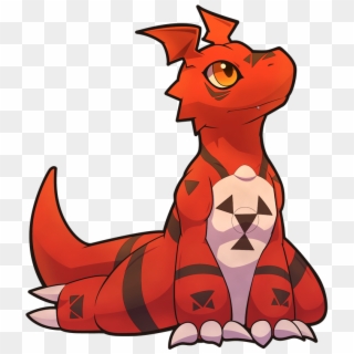 Thinking Of Bread - Guilmon Clipart