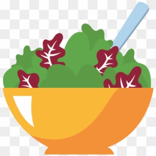 A Bowl Of Fresh Greens - Illustration Clipart