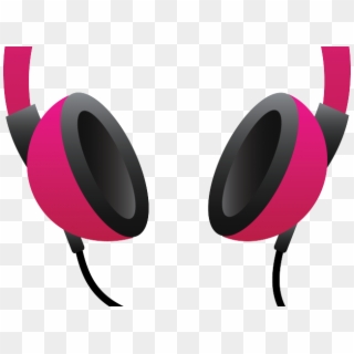 Headphone Clipart Pink Headphone - Transparent Background Headphone Clipart Png