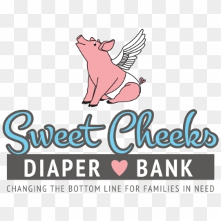 Diapers Clipart Diaper Drive - Sweet Cheeks Diaper Bank Logo - Png Download