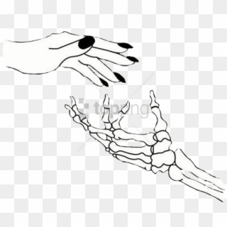 Skeleton Hand Holding Hand Clipart