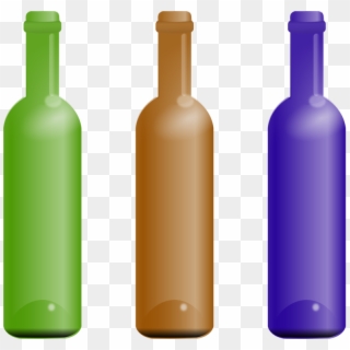 Glass Bottle Plastic Bottle - Bottle Plastic Clipart - Png Download