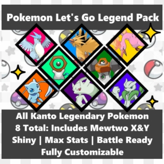 All 8 Custom Shiny 6iv Legends Pokemon Pack For Pokemon - Bizim Toptan Clipart