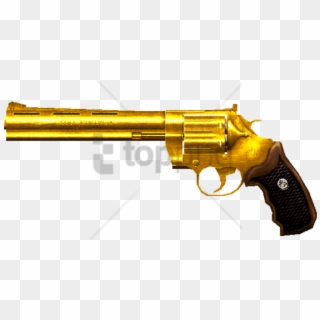 Free Png Gold Gun Png Png Image With Transparent Background - Ranged Weapon Clipart