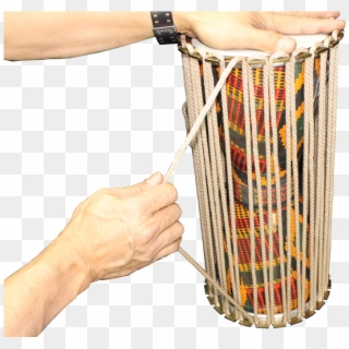 Light Tension Should Be Added To Tune Or Raise The - Hand Drum Clipart