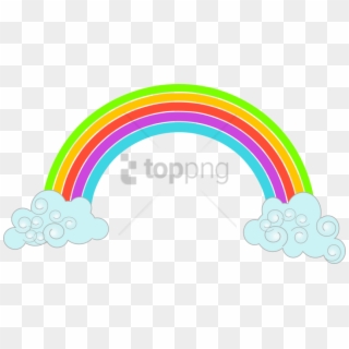Free Png Rainbows And Clouds Png Png Image With Transparent - Cute Rainbow Clip Art