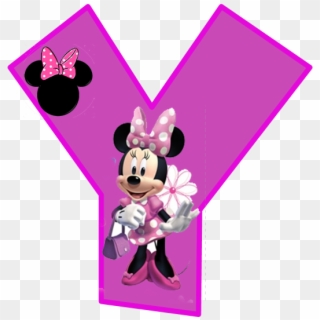 Minnie Free Alphabet In Purple - Minnie Mouse Alphabet Letters Y Clipart