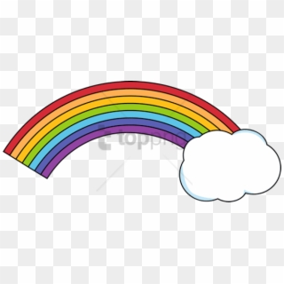 Free Png Rainbow Cloud Png Png Image With Transparent - Rainbow With Cloud Clipart