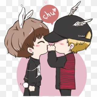 Ko E - Jikook - Cartoon Clipart
