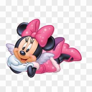 Minnie Mouse Laying Down Clipart