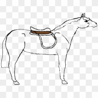 Horse Body W Saddle - Mane Clipart