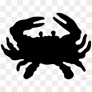Black And White Crab Clipart - Crab Clipart Black - Png Download