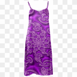 Royal Purple Laced Swirl Slip Dress - Paisley Clipart