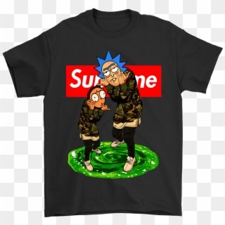 Rick And Morty Supreme Rapper Shirts - Rick And Morty Supreme Clipart
