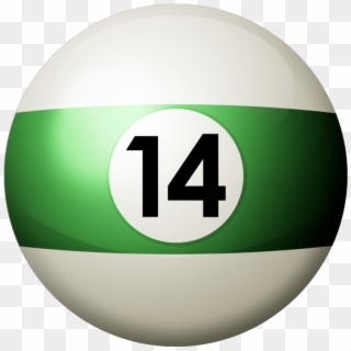 Without The Cue Ball You Can't Even Start - Green Pool Ball Png Clipart