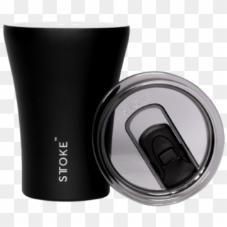 Sttoke Reusable Coffee Cup Lux Black 8oz - Cup Clipart