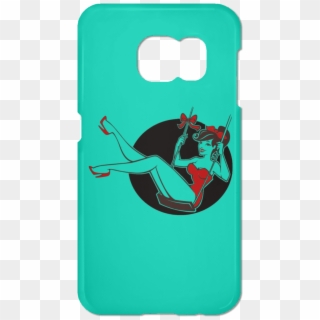 Hello Summer Pin Up Girl Samsung Galaxy S7 Phone Case - Mobile Phone Case Clipart