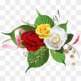 Flores, Rosas Con El Ornamento, Decoración, Adornos - Download Bunga Mawar Clipart