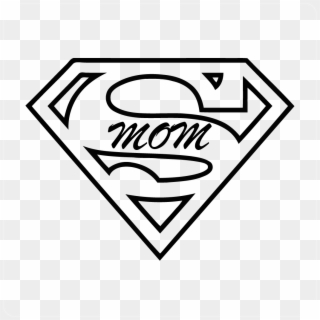 Super Mom Decal - Superman Logo Printable Coloring Pages Clipart