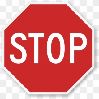 Stop Road Traffic Regulatory Sign - Stop Sign Clipart