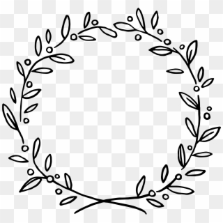 Black Wreath 1 - Tampon Olivier Mariage Clipart
