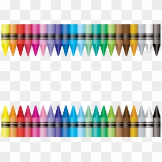 Crayons Transparent Border - Crayon Border Clip Art - Png Download