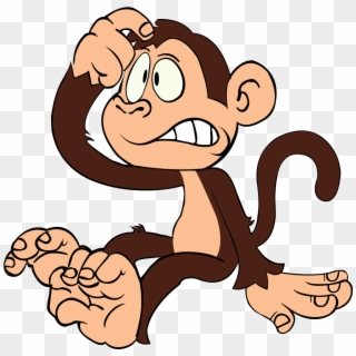 Monkey On Behance - Confused Cartoon Clipart