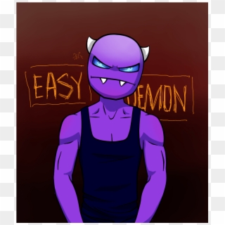 Easy Geometry Demon Dash - Cartoon Clipart