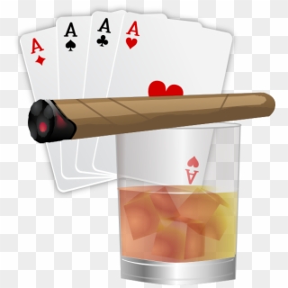 Transparent Cigar And Whiskey Clipart