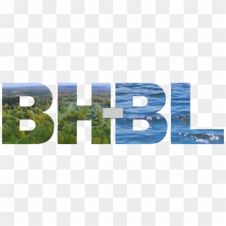 Bh-bl Letters With Local Landscape Images Inside - Sea Clipart
