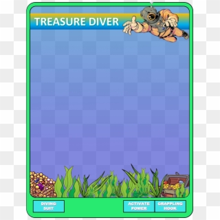 Overlay Treasure Diver - Cartoon Clipart