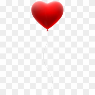 View Full Size - Red Heart Balloon Png Clipart