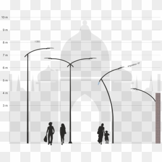 Back To The Poles For Street Furniture - Silhouette Clipart