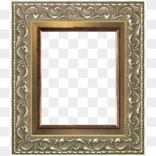 Rococo Silver And Burnished Gold Custom Stacked Frame - Picture Frame Clipart