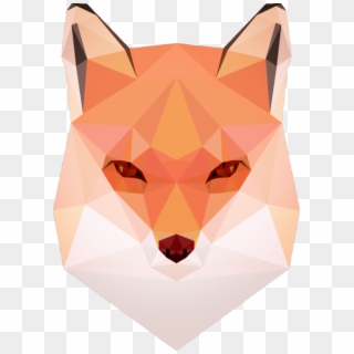 Cool "low-poly" Fox Artwork - Low Poly Fox Png Clipart