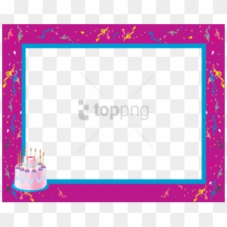 Free Png Borders And Frames For Kids Png Png Image - Birthday Clipart